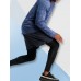 Men Plain High Elasticity Crew Neck Casual Long Sleeve Soft T  Shirts