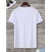 Men Dragon   Japanese Letter Print Round Neck Short Sleeve Casual T  Shirts